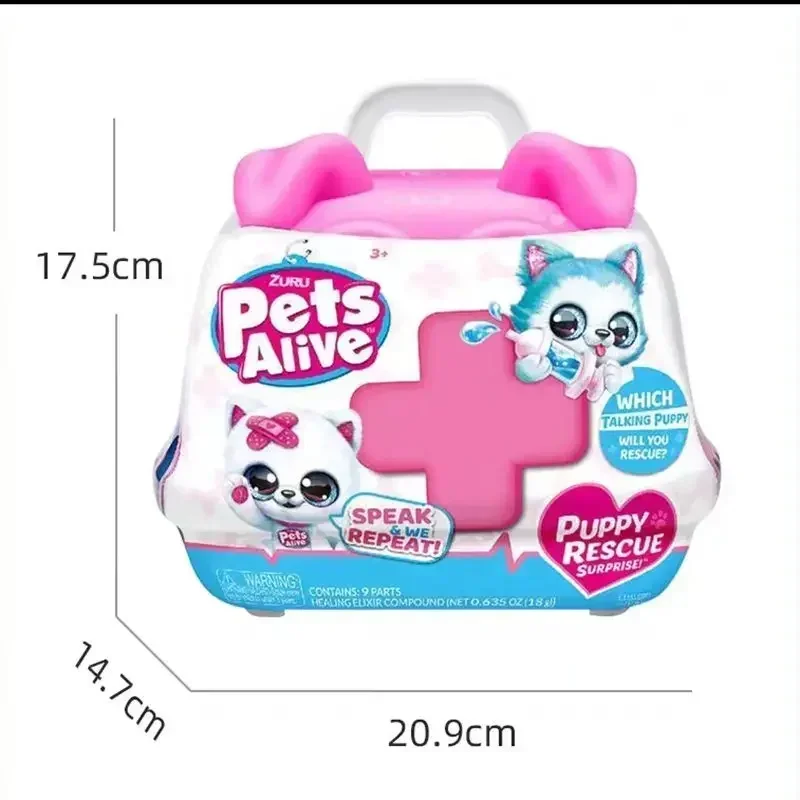 Animal Cultivo Toy Presentes, Falando Pet Rescue, Pequena loja Tote Box, Simulado Doutor, Novo