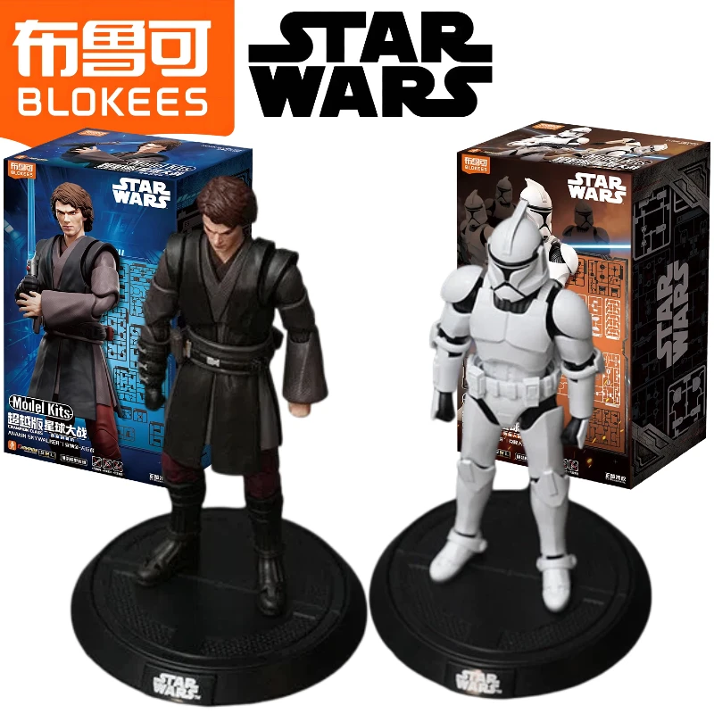 ブロキーズ-スターウォーズ-クローン・トルーパー-アナキン・スカイウォーカー-アクションフィギュア-多関節組み立てモデルパーツ-コレクタブル