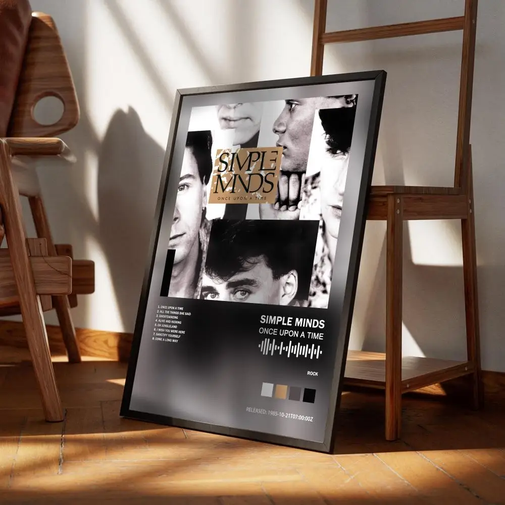 Simple Minds Poster Musik Album Cover für Zimmer Leinwand Malerei Druck Kunst Home Wand Dekor Bild Geschenk