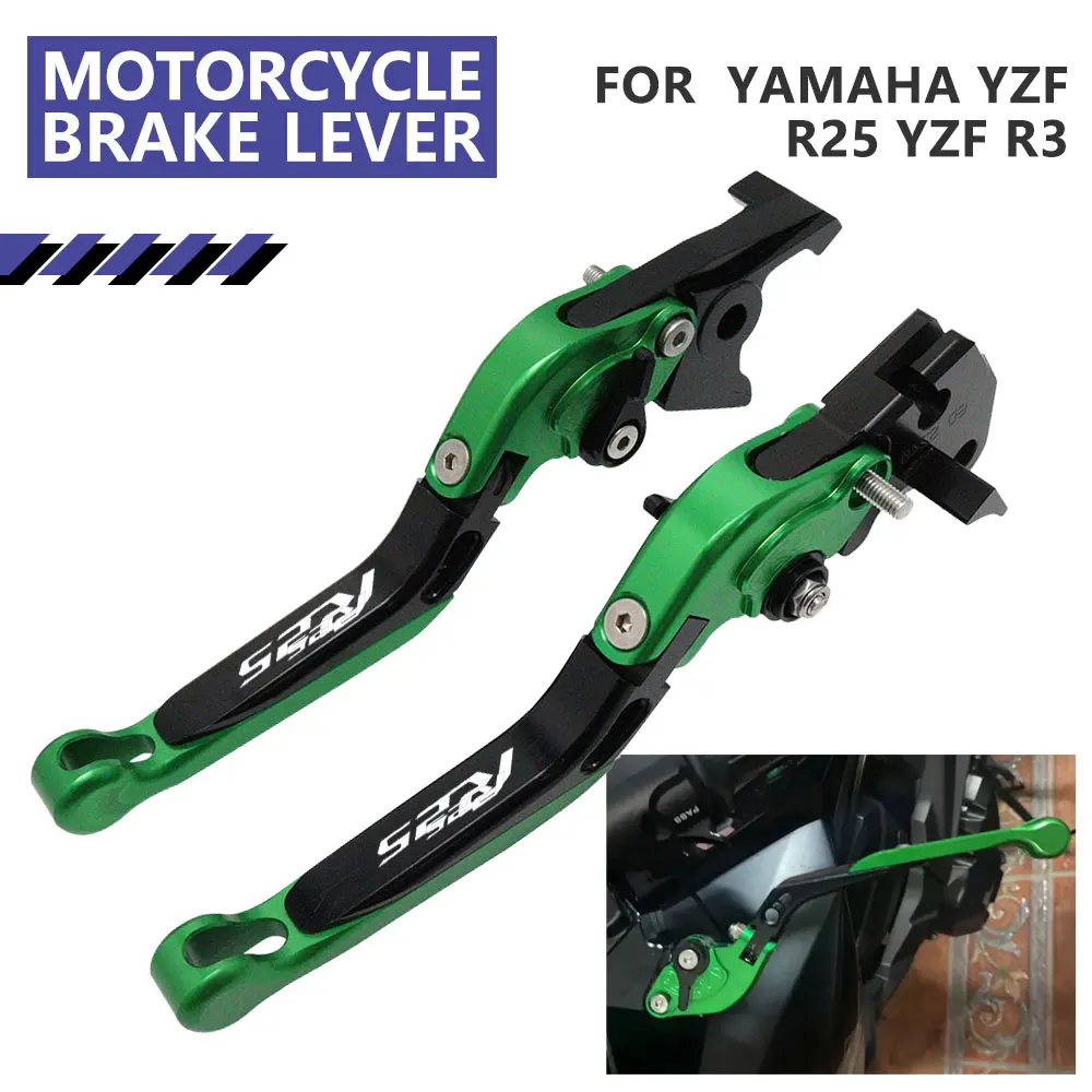 

For Yamaha YZF R25 2015-2018 YZF R3 2015-2022 Brake Clutch Levers Motorcycle Accessories CNC Folding Extendable Handle Lever