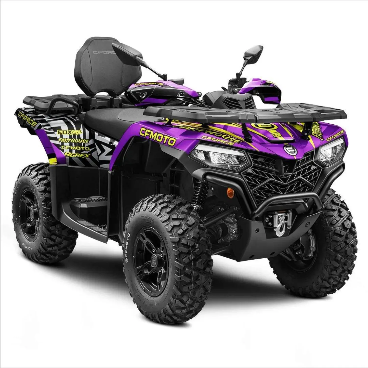Body Fairing Sticker Decals Protective Quads / Atv 4x4 Full Graphic Kit For CFMOTO CFORCE 400+450+500+520 2022-2026  Design-3