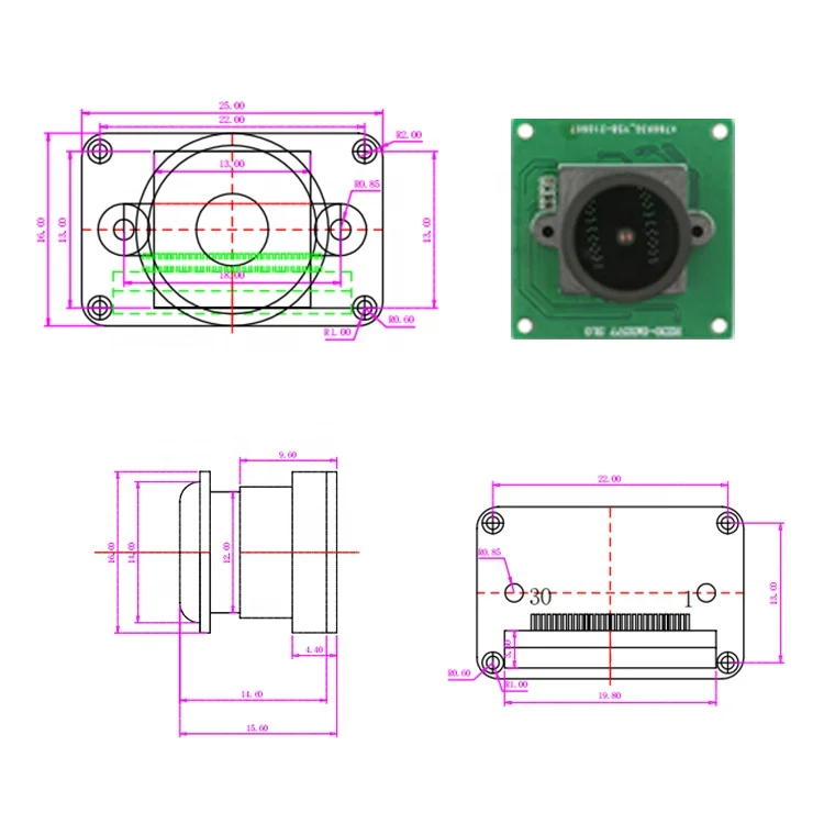 Factory Price IMX355 60fps 5mp mipi csi Monochrome Camera Sensor Module high speed 1/2.9inch progressive scan Camera Modules