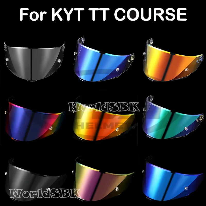 

Helmet visor For KYT TT Course Motorcycle Full Face Helmet Sun Visor VESC-8 Revo Capacete MotorcycleAccessories Windshield