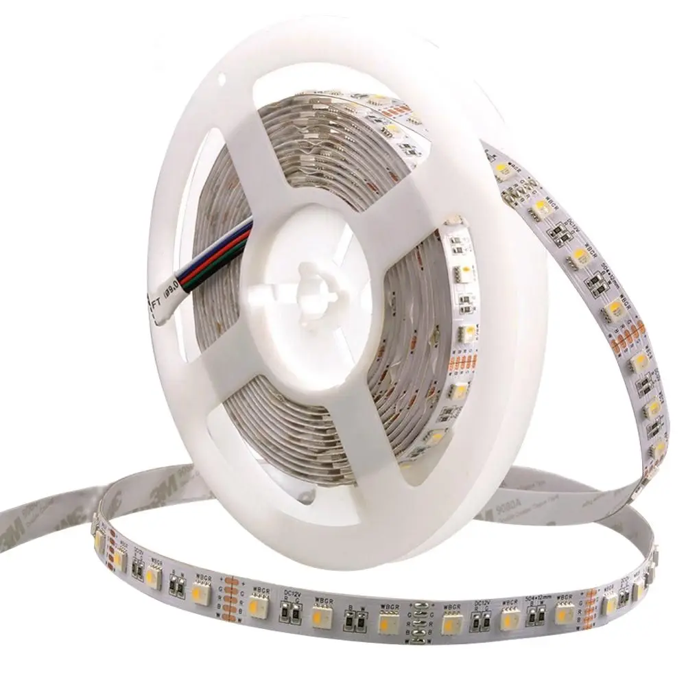 

4 In 1 5050 RGBW Flexible LED Strip 5pin 60leds/m 12v/24v Waterproof Mixed Color Led Tape Lights RGBWW Led Strips Lighting