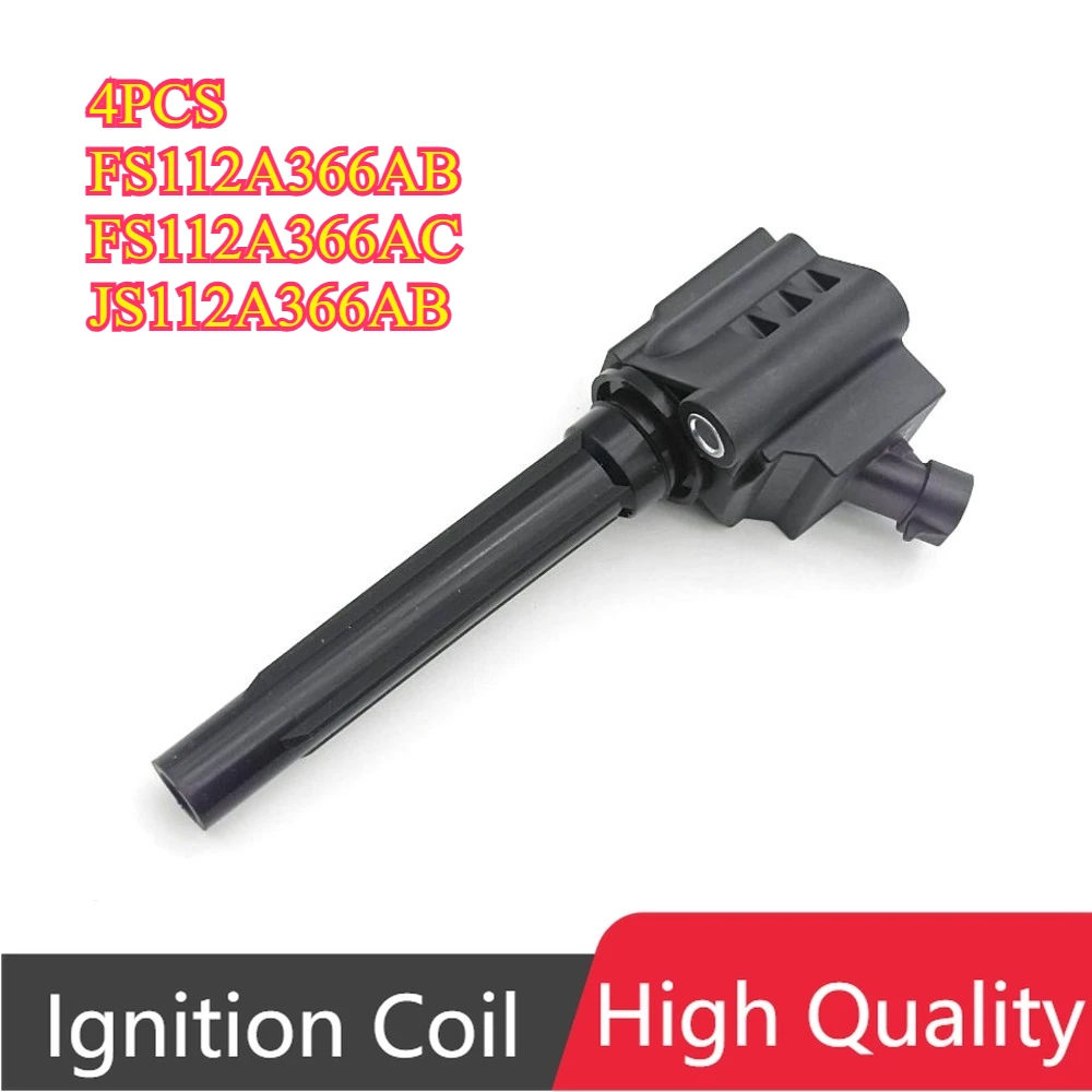 

Комплект из 4 катушек зажигания FS112A366AB FS1-12A366-AB FS112A366AC JS112A366AB для JMC Yusheng Yuhu Ford Territory S Land Wind X7 X8 1.8T