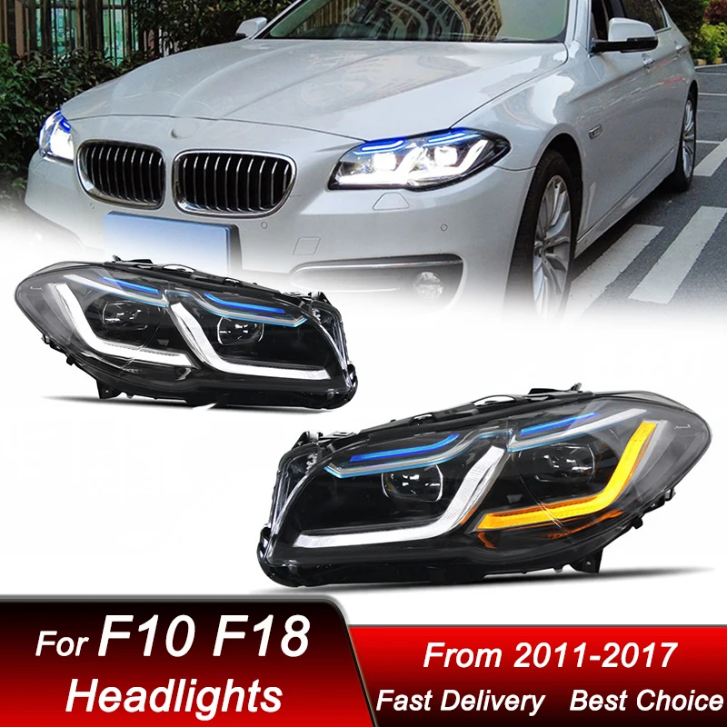 Car Headlights For 5 Series F10 F18 2011-2017 new LED Headlamp Assembly Upgrade High Configure Projector Lens Accessories Kit