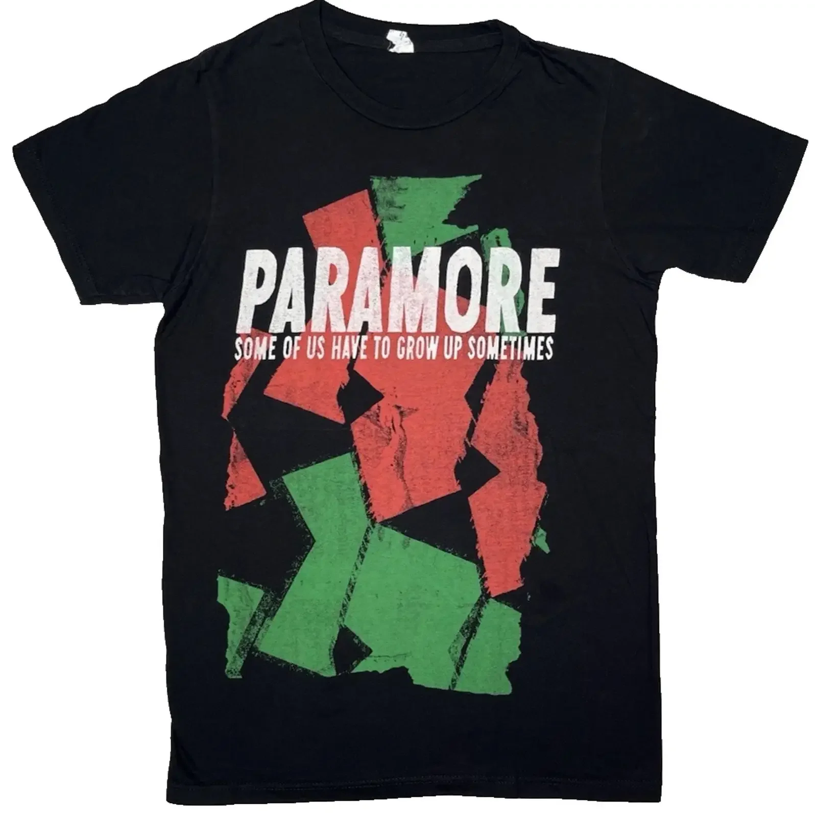 Vintage Paramore Some Us Grow Up Color Burst Pop Punk Men's Small T Shirt Y2K Scene vintage Washed Comfortable Unisex fashion