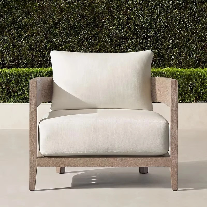 

Современные наборы диванов из тикового дерева для отдыха на открытом воздухе, садовые диваны для отеля, гостиной, спальни, паркового зала, тренажерного зала