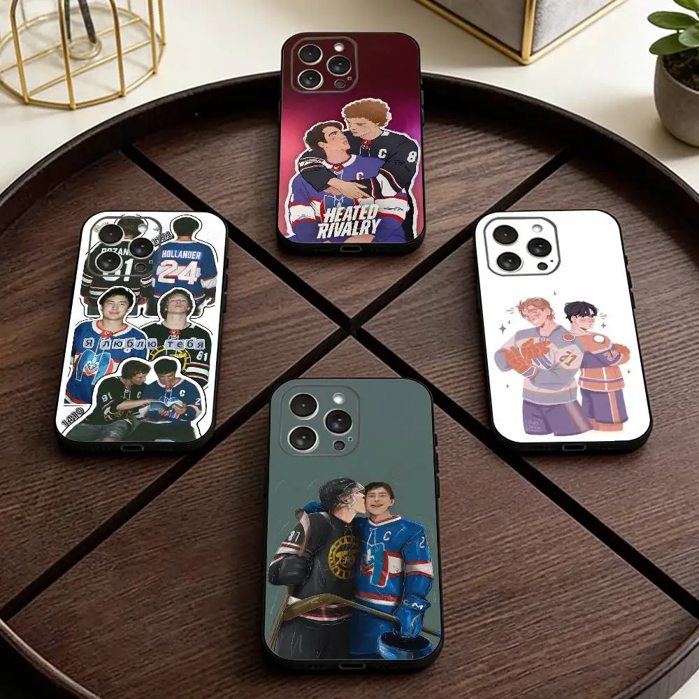 

H-Heated R-Rivalry Phone Case For iPhone 17,16,15,14,13,12,11 Plus,Pro Max,XS,Soft Silicone Black Cover