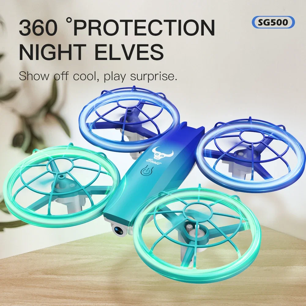 New Mini RC Drone Mixed Color Quadcopter One Click Take Off Headless Mod Light Switching Professional RC Drones SG500 Toys Boys