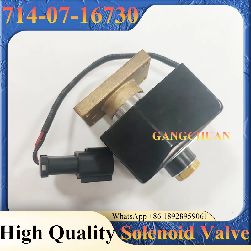 

Hydraulic Pump Solenoid Valve Parts 714-07-16730 Wheel Loader Solenoid Valve for WA450-3 WA400-3 WA350-3