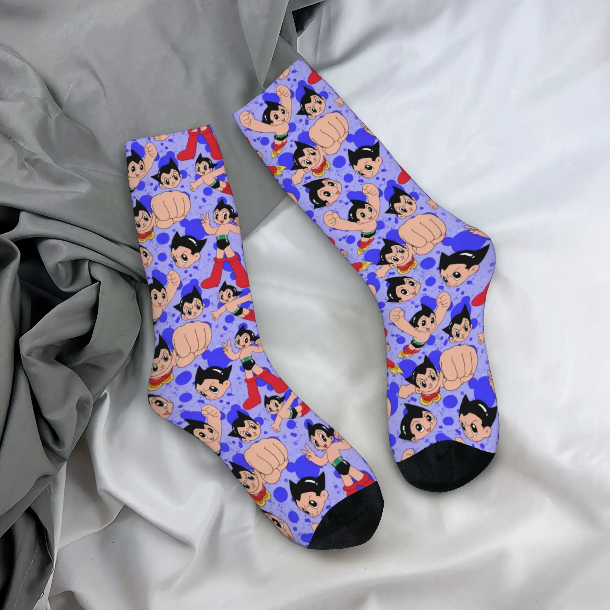 A-Astro B-Boy Japan Manga Dress Socks Mens Womens Warm Fashion Anime Cartoon Crew Socks
