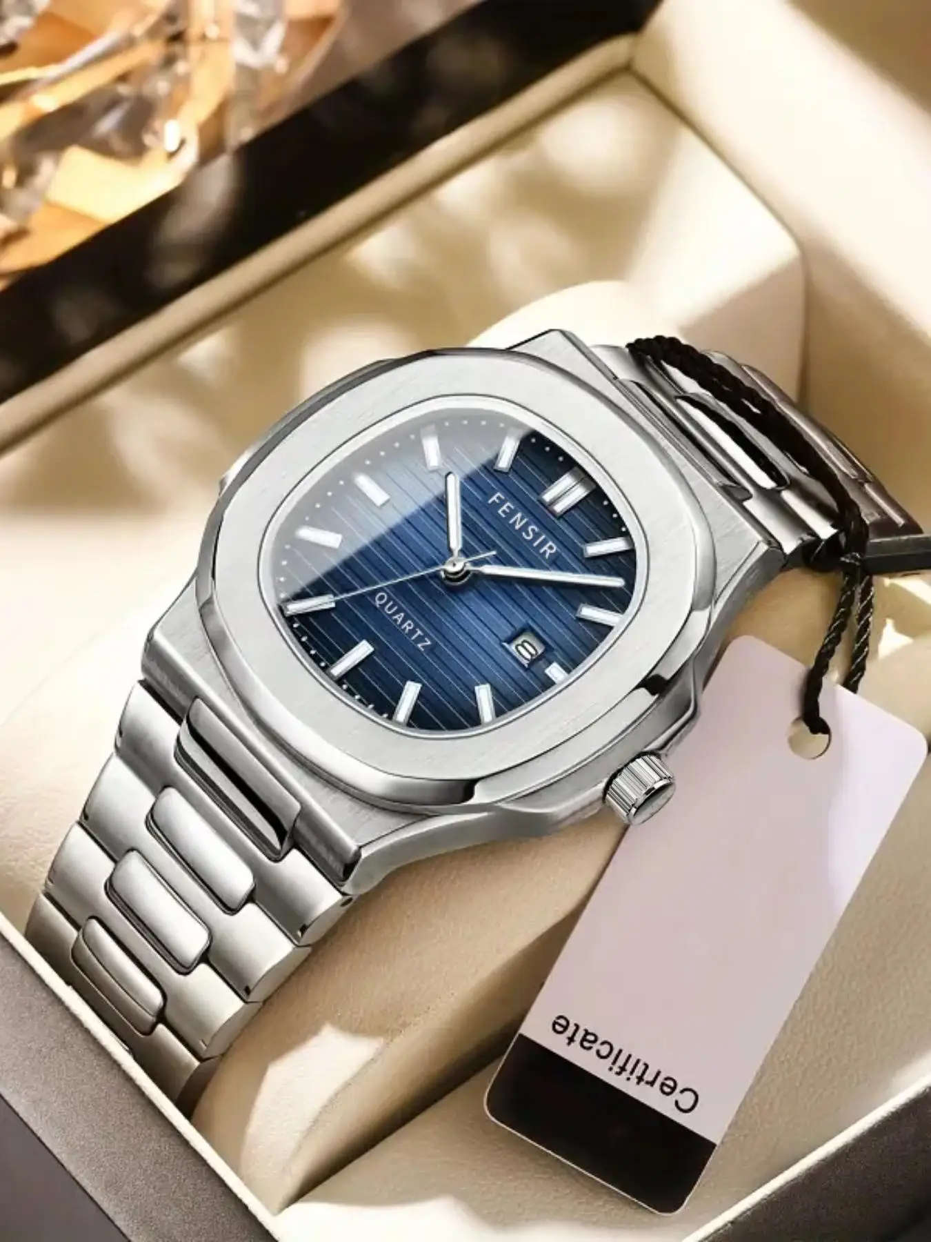 

Luxury Watch Business 30m Waterproof Male Clock Luminous Date Stainless Steel Square Quartz Men Watch Reloj Hombre 2026 New