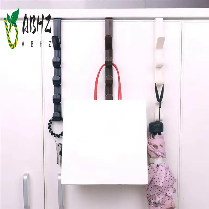 

ABHZ-24PCS Multifunctional Fivesegment Hook Portable Coat Hat Hook Door Free Punching Seamless Hook Clothes Rack Organization