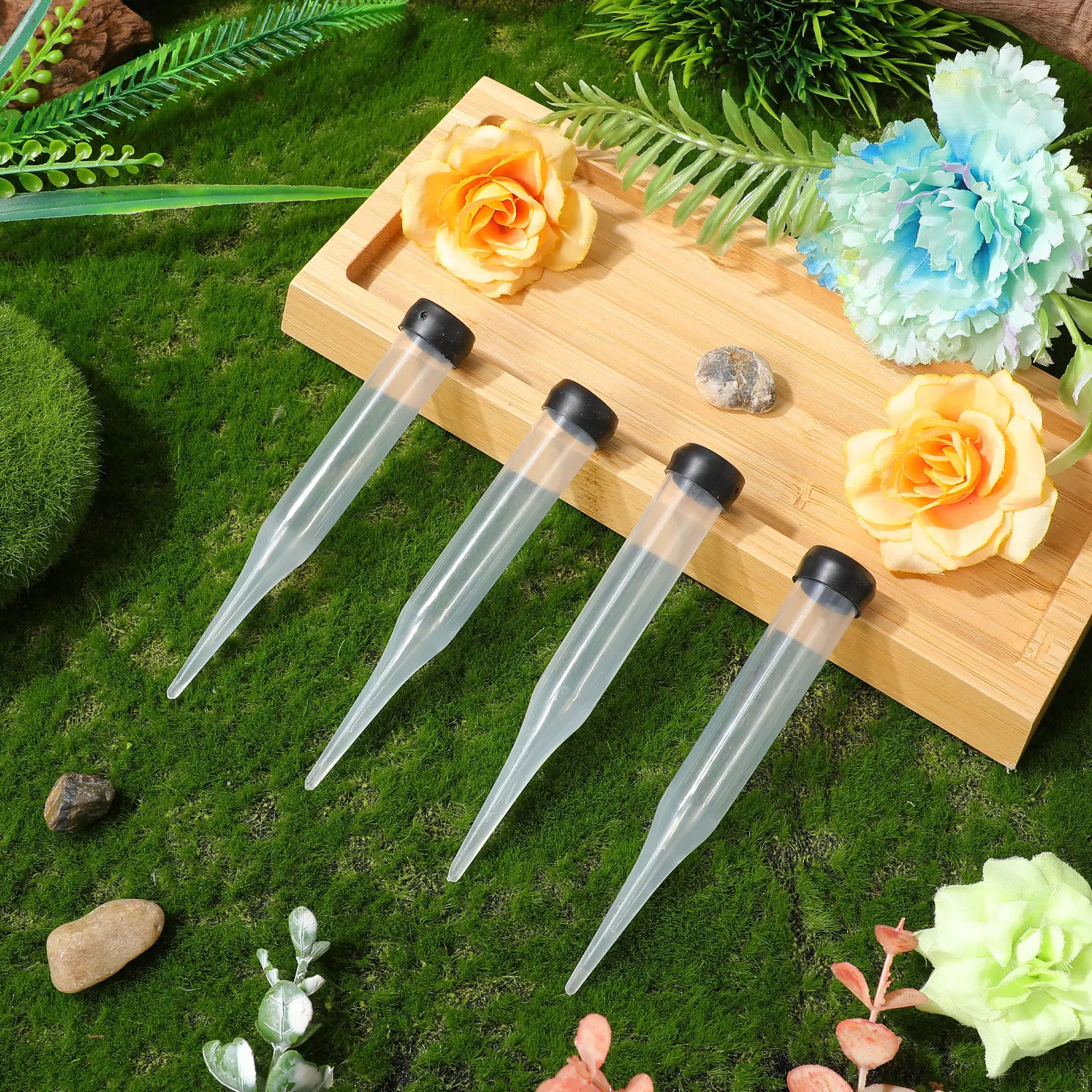 50Pcs Clear Plastic Water Tube - огляд і ціна Florist Flower Supply
