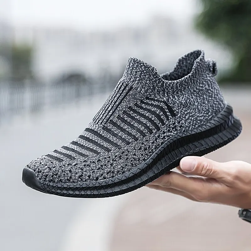 Herenschoenen Ademende herensneakers Comfortabele loopschoenen Tenis Outdoor Slip On Walking Sneakers Sok Joggingschoenen