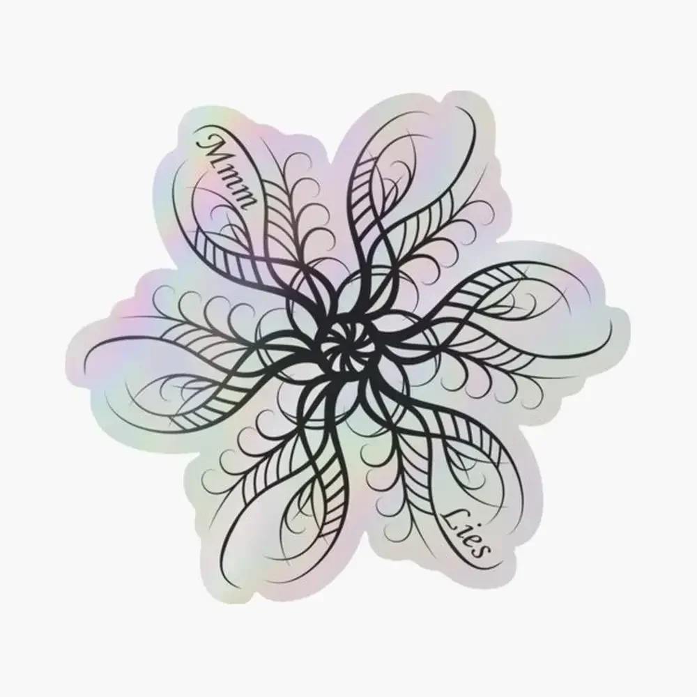 

Pattern Holographic Sticker for Laptop Decor Bedroom Car Cute Cartoon Art Fashionable Public Suitcase