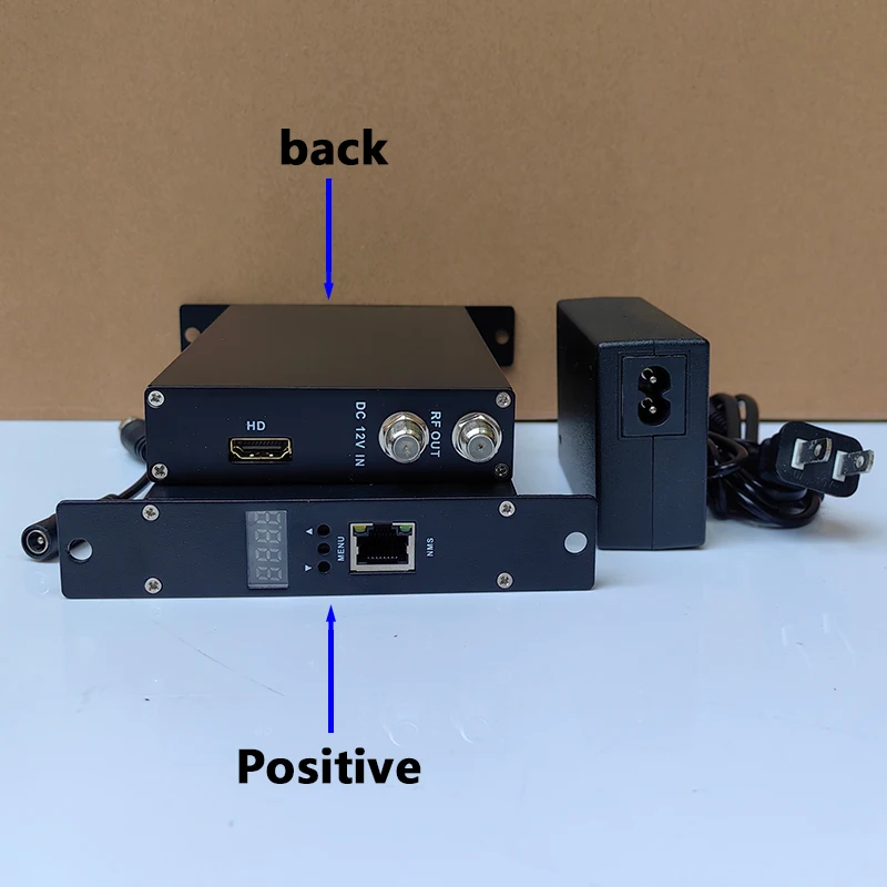 Modulateur HD Modulateur de codage haute définition monocanal Système TV d'hôtel Équipement frontal de télévision numérique HDMI vers DVBT