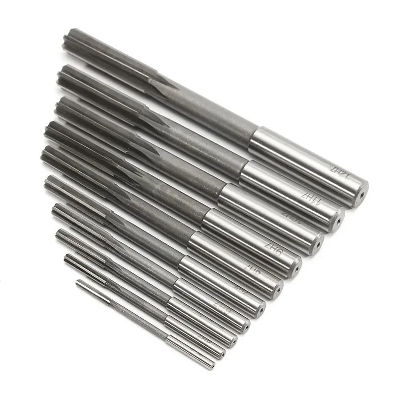 3-12mm HSS Machine Reamer Set H7 Straight Shank Milling Chucking Reamer for Metal Steel Aluminum