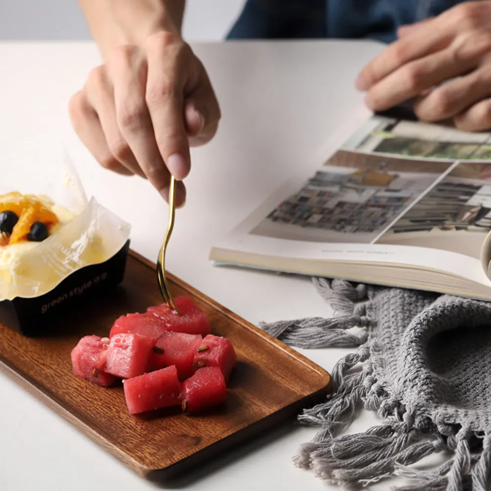 

Деревянный поднос для фруктов из орехового дерева, большой, светло-коричневый, для еды и десертов, сервировочный поднос для дома и магазина, легко моется, тарелка для еды