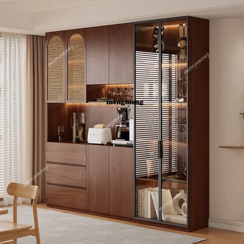 

Горячие продажи! Настенный шкаф-тумба из массива дерева, выполненный на заказ, в античном стиле для гостиной, со встроенной системой хранения.