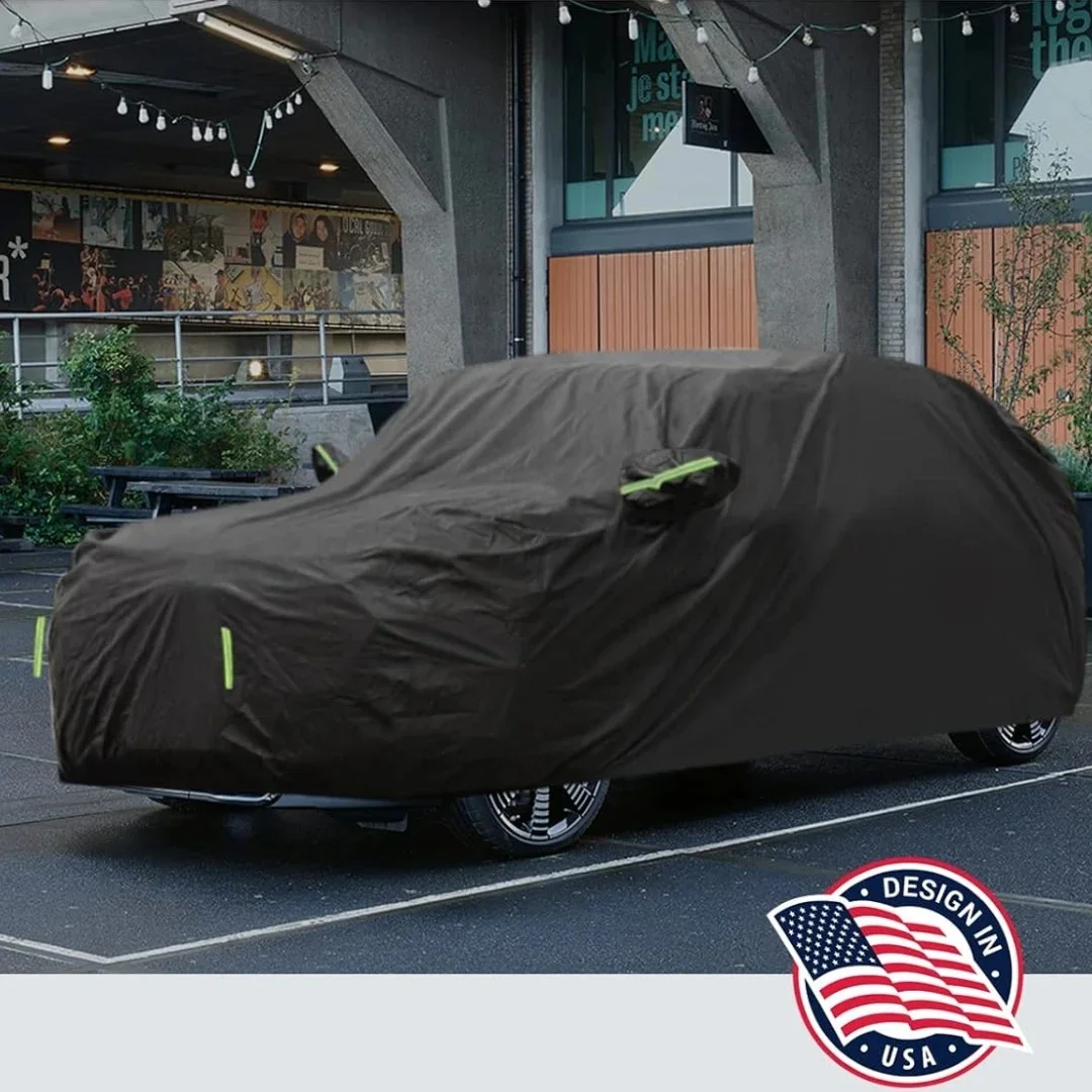 Car Cover Compatible with Mini Cooper 2002-2024 Windproof All Weather Waterproof Sun Rain UV Dust Snow Protection Outdoor Cover