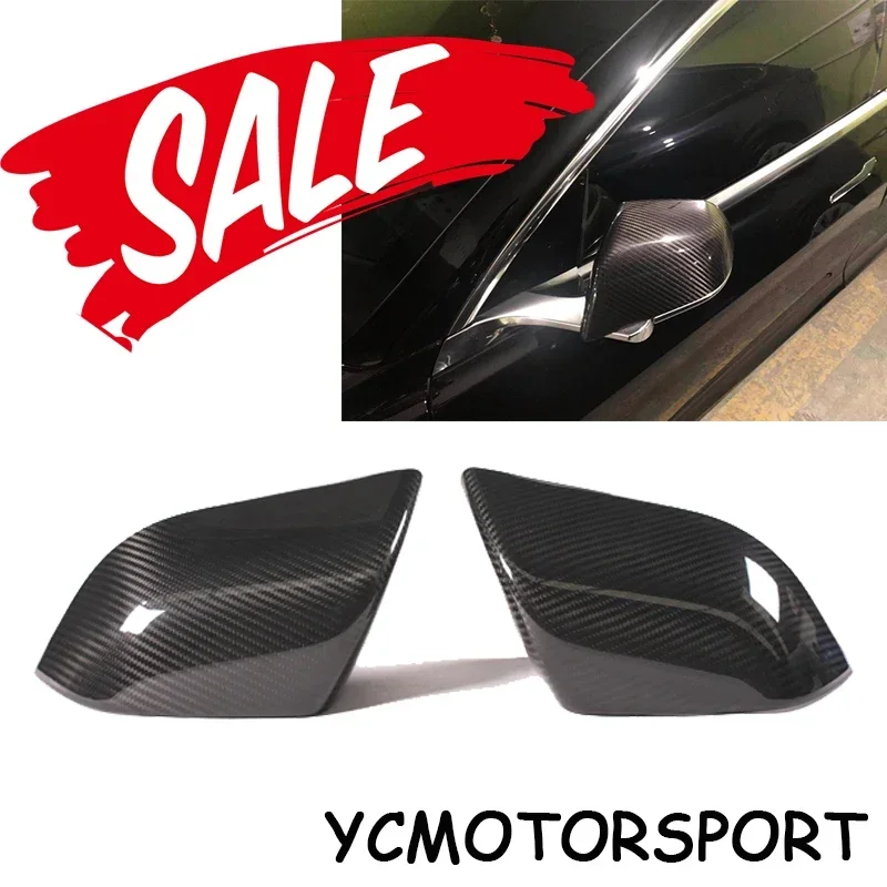 

Clearance Sale Dry Carbon Fiber Side Mirror Cover Fit For 2018-2019 Tesla Model 3 Side Mirror Cover