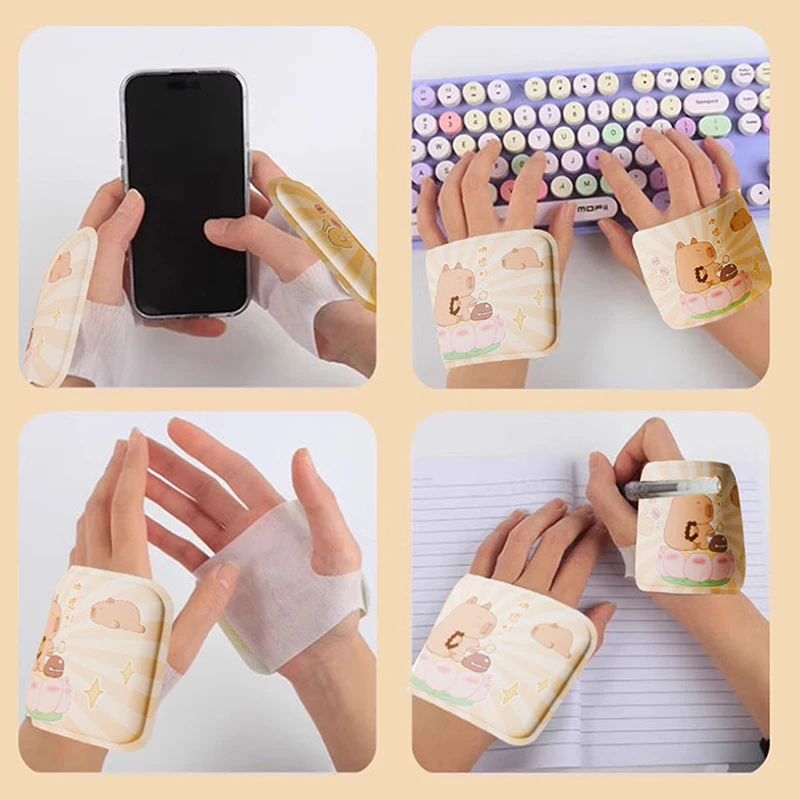 5Pairs/Bag Kapibala Hand Foot Winter Warmer Heat Packs Steam Warmer Wrist Pad Wearable Disposable Heating Paste Self-heating