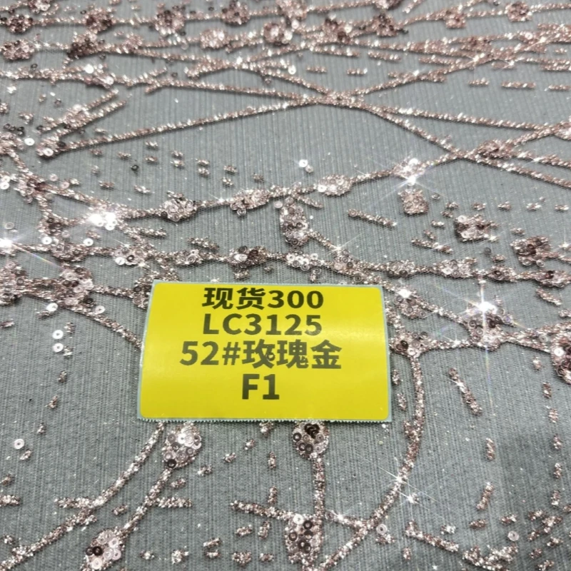 Champagne Hot Sale Fadhion Afr - Embroidery Gold ulasan dan harga