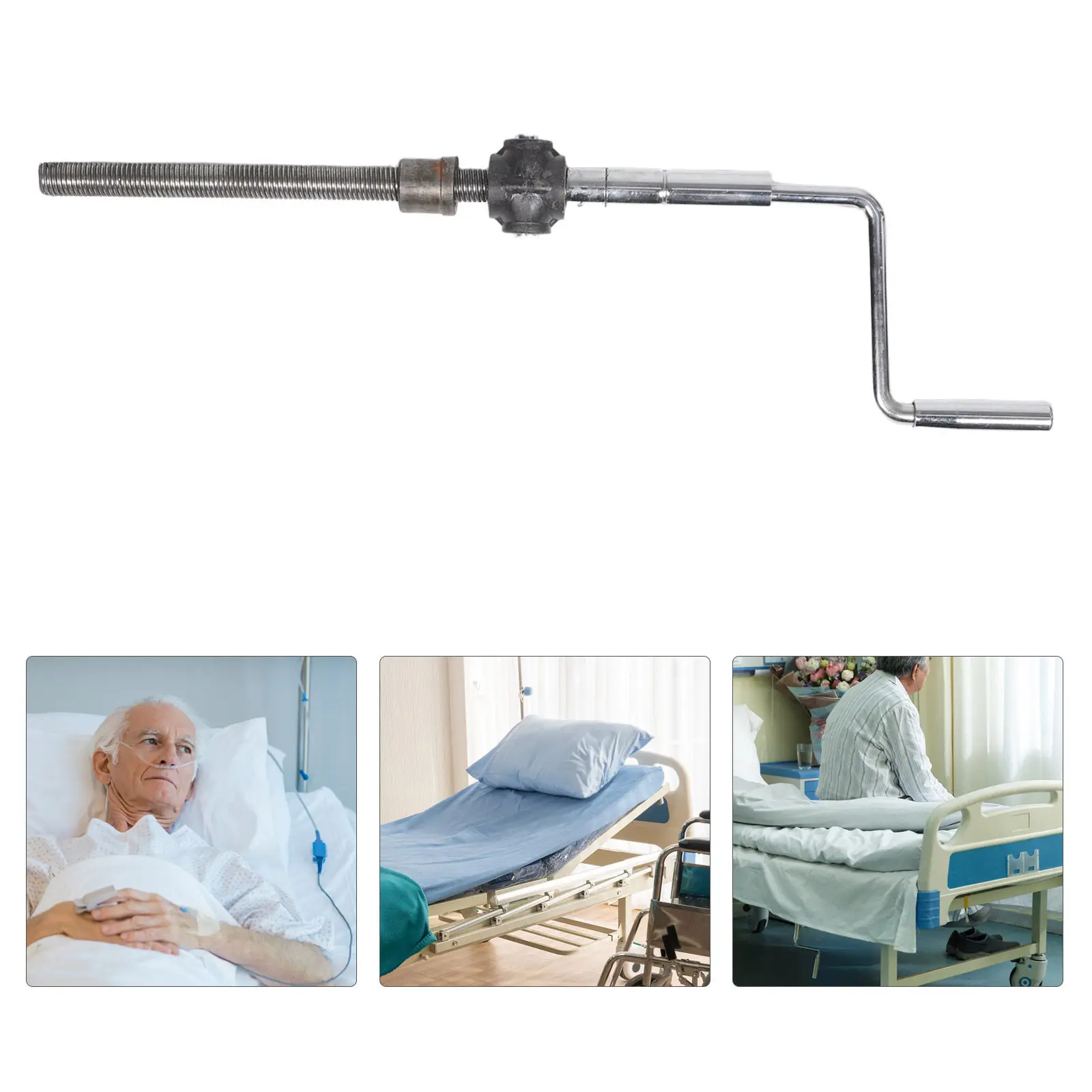 height-adjustment-handle-nursing-bed-semi-electric-crank-handle-assembly-replacement-nursing-care-bed-height-adjuster