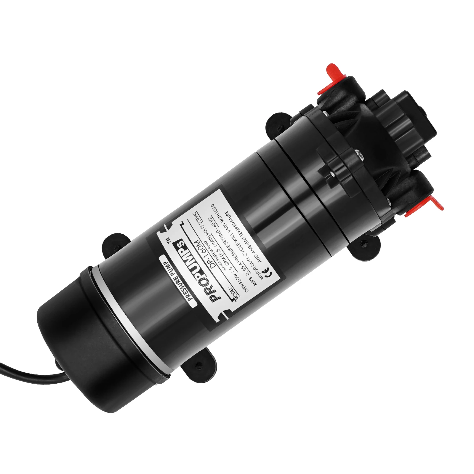 120W 160PSI Elektrische Wasserförderpumpe 1,4 GPM Selbstansaugende Membranpumpe für Hochdruckreiniger, Wohnmobile und landwirtschaftliche Sprühgeräte – Detail 14