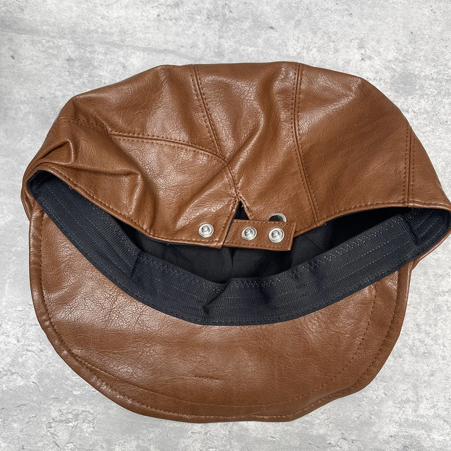 قبعة المرأة بولي Leather الجلود مثمنة موزع الصحف قبعة الرسام ملحق لربيع الخريف في الهواء الطلق عطلة عادية