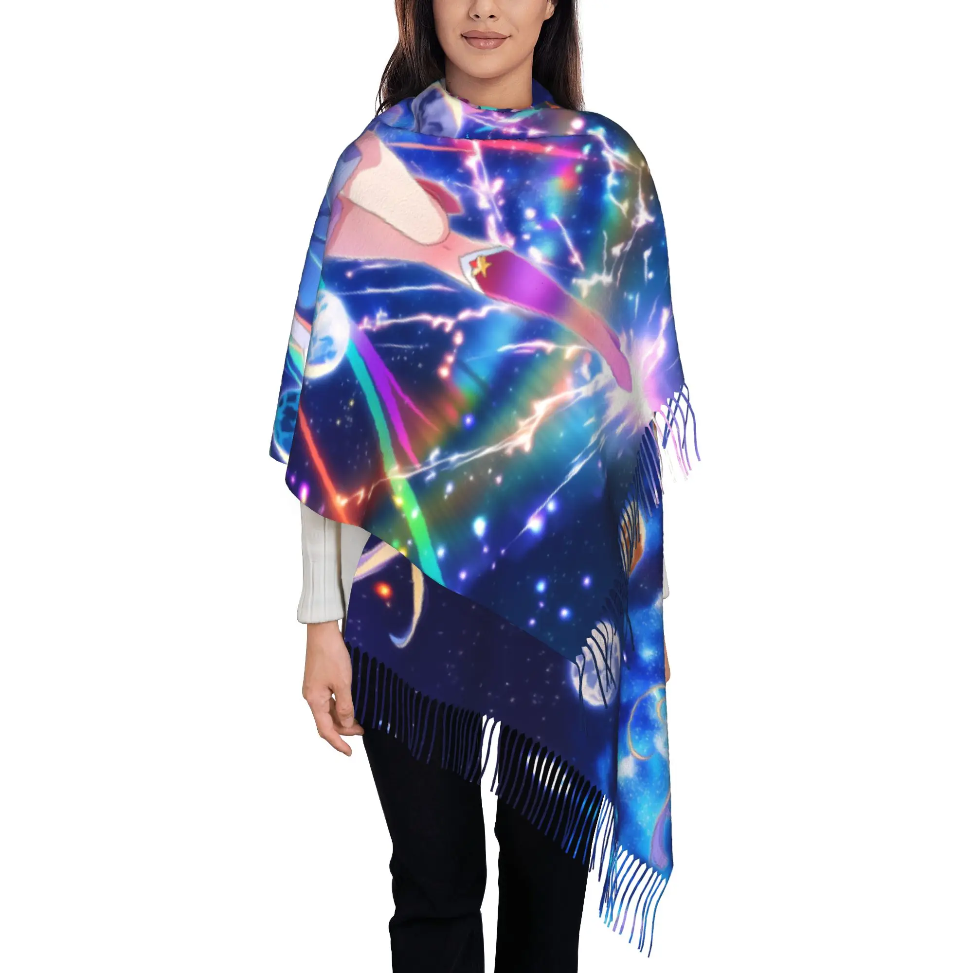 Sailor MoonTassel Scarf S-Sailor Moon In Autumn Thick Thermal Birthday Gift Bufanda Tassel