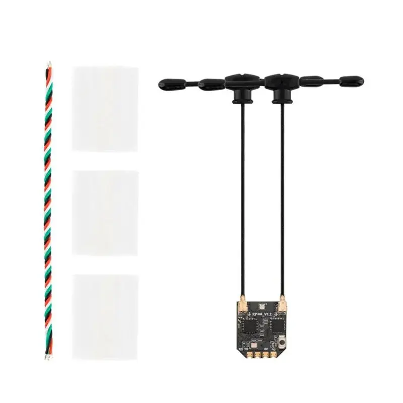 ABUM-RP4TD-M 2.4Ghz Receiver 2.4G ELRS RX Mini True Diversity Receiver Built-In TCXO For FPV Long Range RC Drone Expresslrs