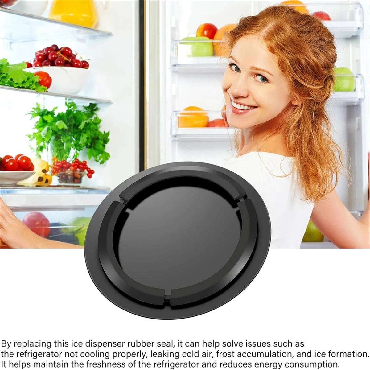 ABXHH 241688701   Pengganti Segel Pintu Saluran Es Dispenser Kulkas 5304421629 , Penutup Pintu Dispenser untuk