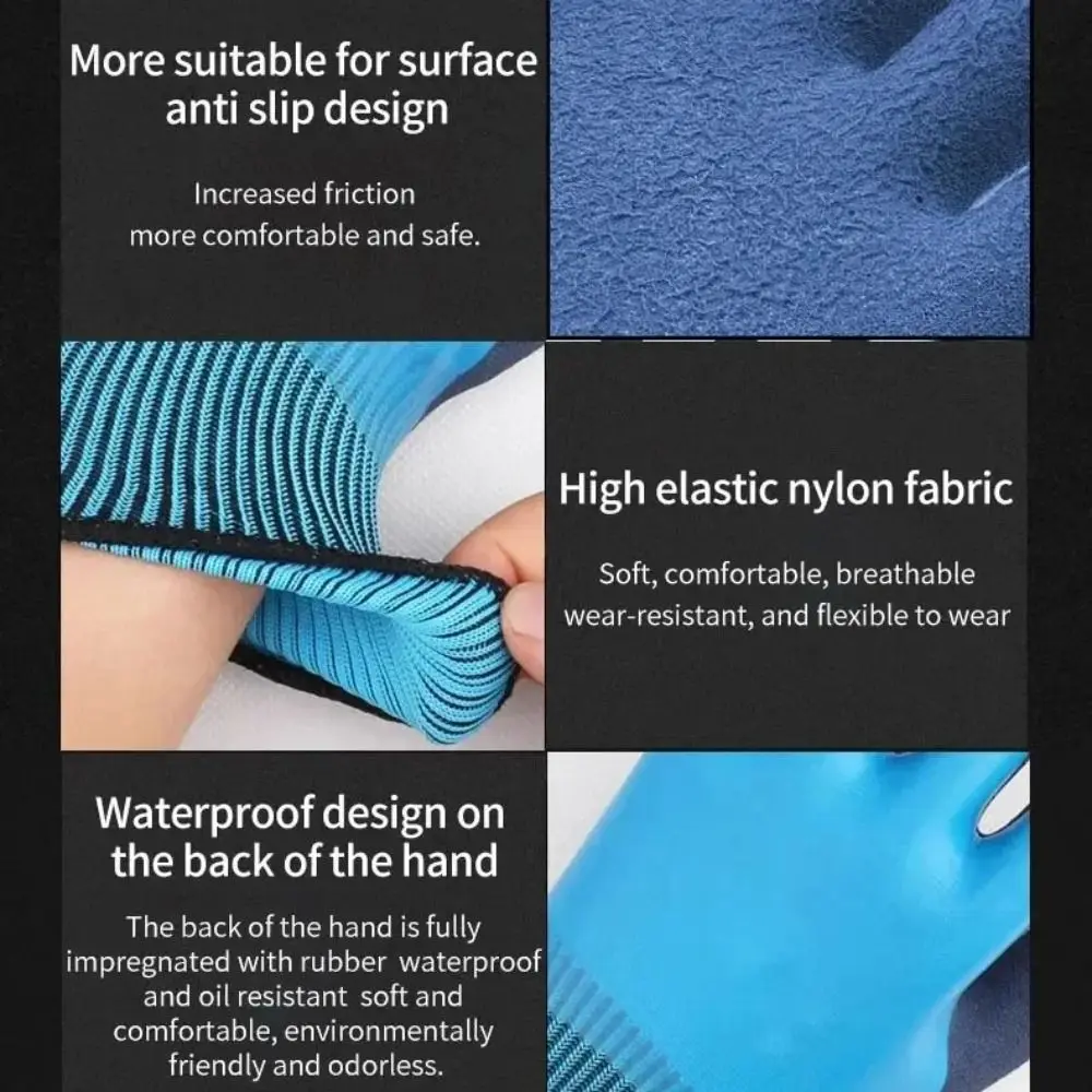 

Puncture Resistant Gardening Gloves Waterproof Latex Protective Gloves Wear Resistant Work Protection Safety Work Gloves Garden
