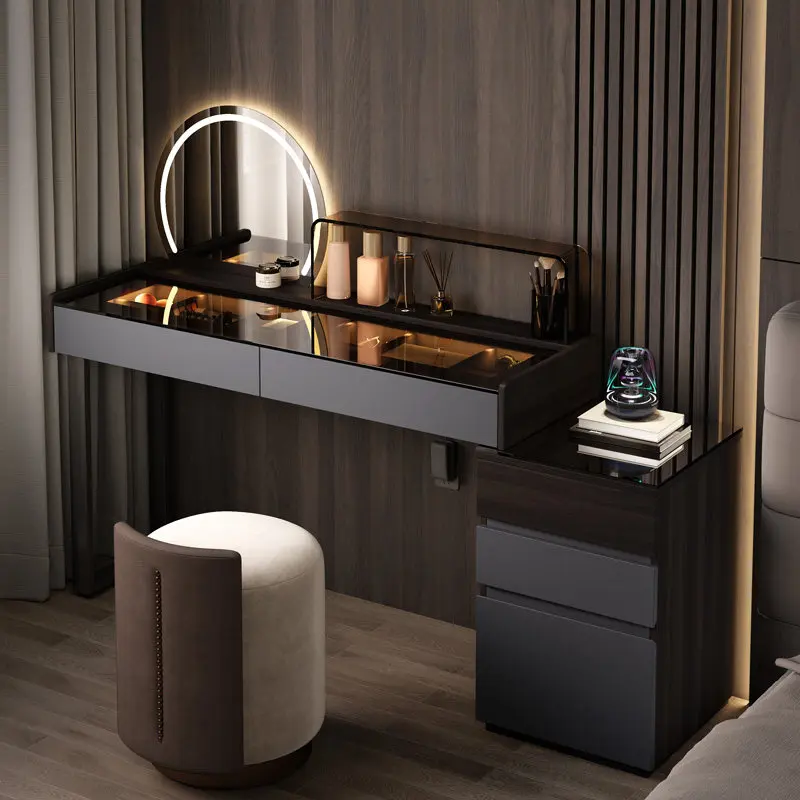 Bedroom Makeup Vanity Table Mirror Accessories Stool Computer European Dressing Table Luxury Study Vestidores Home Furniture