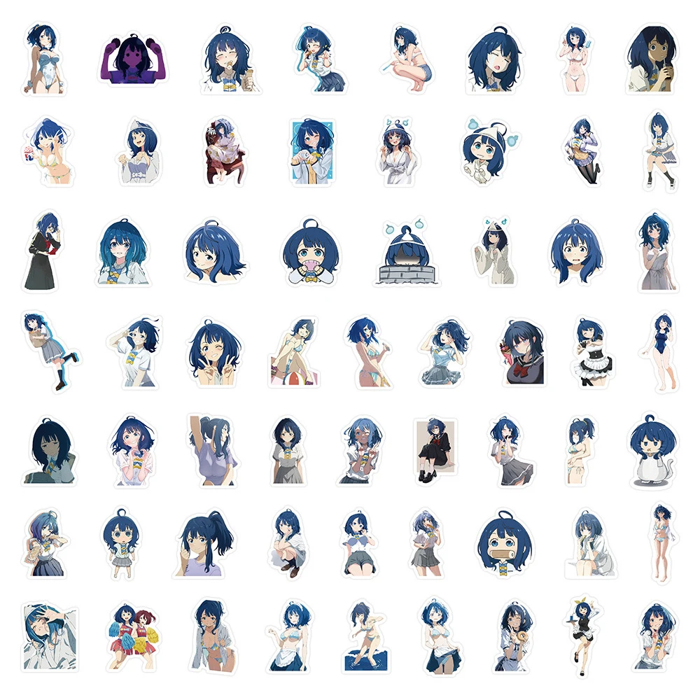 10/30/60 قطعة Kawaii آنا يانامي ملصقات الكرتون أنيمي ماكين الكثير من البطلة المفقودة ملصق ل لوح التزلج حقيبة الهاتف سيارة #6