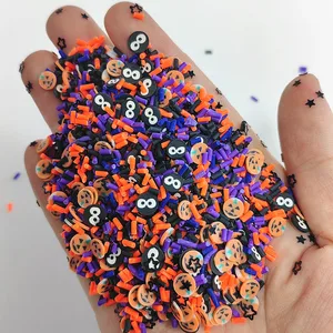 20G/LOT Halloween Halloween Christmas Slises Polymer Clay Sprinkles para manualidades de llenado de limo DIY Tiny Lindos Accesorios de plástico 12 Mejores Polymer de Polymer Sprinkles - №6
