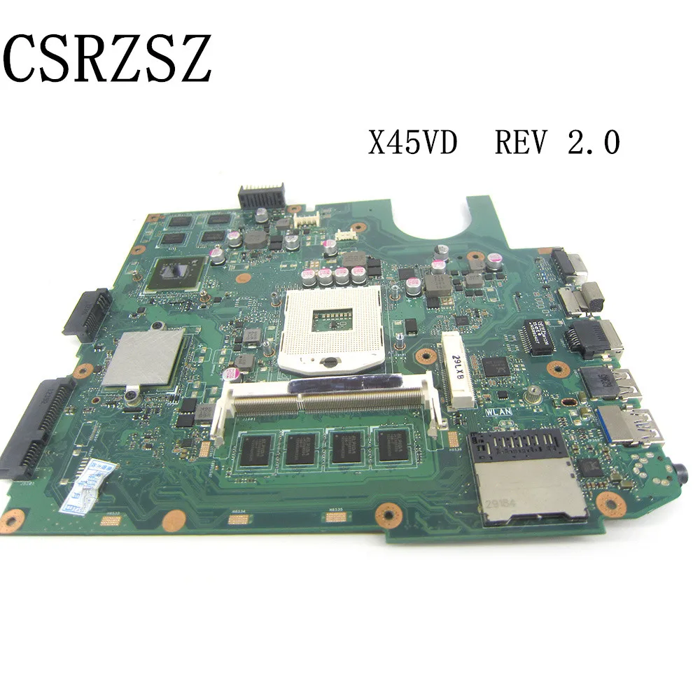 

For ASUS X45V X45VD Notebook Mainboard REV 2.0 Test good