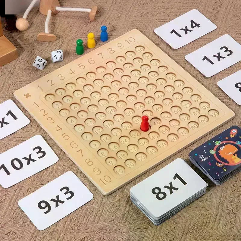 子供のための九九表 数字学習ボードゲーム 早期教育玩具 木製 - Kids Education Table のレビューと価格