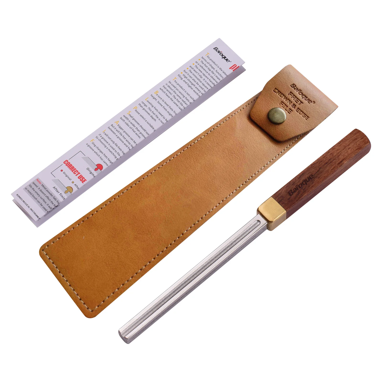 Barock CD-20 quadratische Gitarre Bund Dressing Metall feile 3 Carbo rundum Slots Holz gitarre Reparatur Wartungs werkzeug Gitarrenbauer Werkzeug