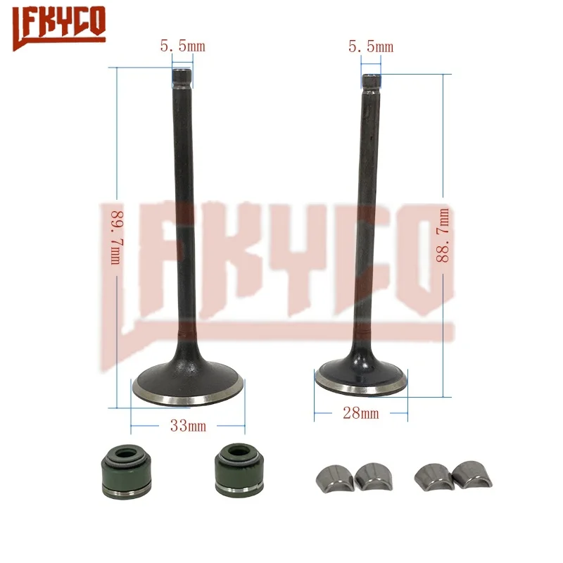 

Motorcycle Exhaust Valve Inlet Intake Stem Oil Seal Kit for Suzuki GS200 DR200 QM200GY GXT200 DR200 GS199 200cc RE250 RE221 Moto