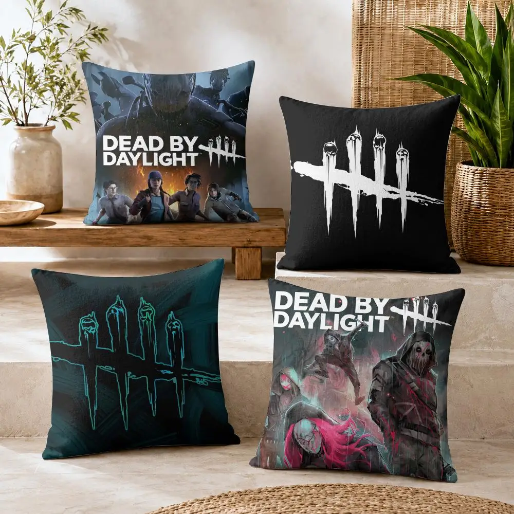 Dead by D-Daylight Cushion Cover Summer Coolness Linen Organic Fabric Sofa Pillow Case Double-Sided Printing Home Decor