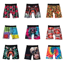 Print Men Underwear Boxershorts Fashion Man Underpants Panties Print Men Innerwear Underpants Male Boxer Shorts ZS-S100-S108