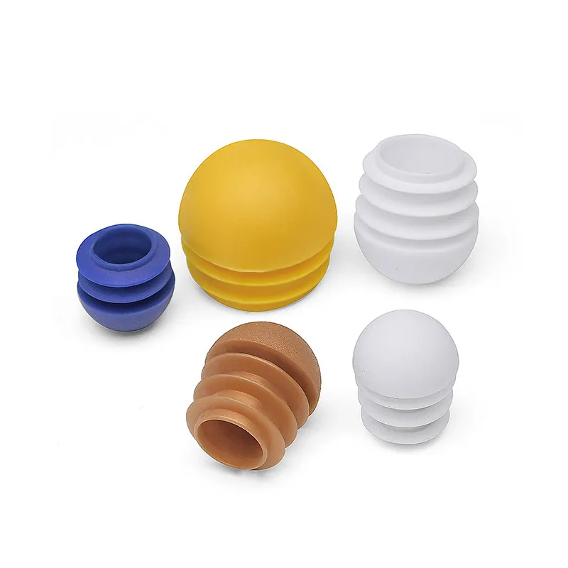 Pipe Plug 13mm~76mm Black/White/Yellow/Grey Plastic Round Tube Domed End Caps Non Slip Protector Pad Furniture Accessories image 3