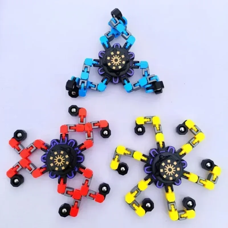 Neue Deformierte Fidget Spinner Kette Spielzeug für Kinder Antistress Hand Spinner Vent Spielzeug Erwachsene Stress Relief Sensorischen Gyro Geschenk