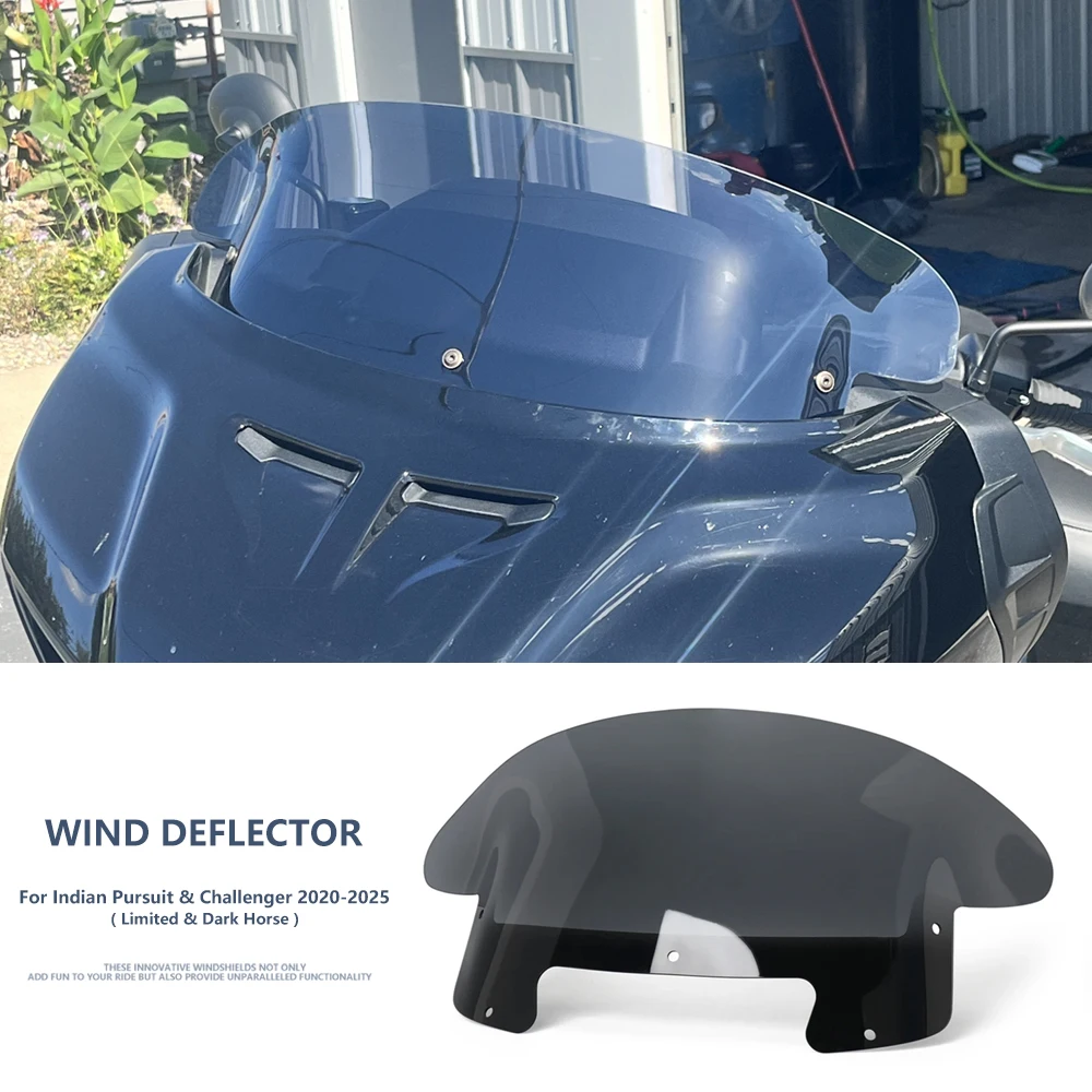 

For Indian Challenger PursuitI 2020-2025 New Front Wind Deflector Spoiler Air Deflector Windshield Protection Wind Deflector