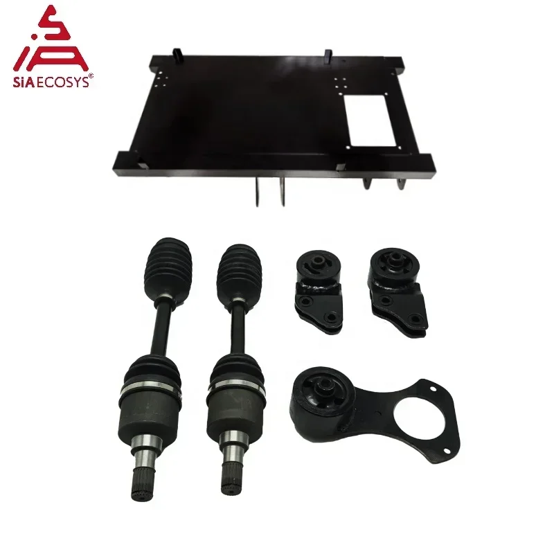 SiAECOSYS AC 4000W 72V Mid Drive Motor with Gearbox Conversion kits for Electric Golf