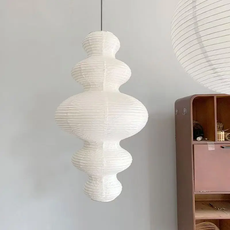 Modern Noguchi Style Paper Lamp Japanese Style Homestay Staircase Nordic Duplex Living Room Dining Room Artistic Lampshade